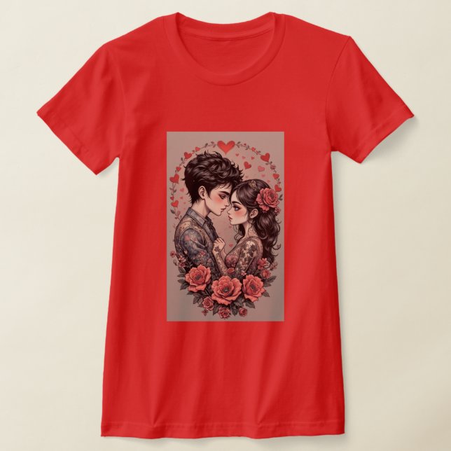 Camiseta Happy Valentine's Day Personalized Gift (Postura )