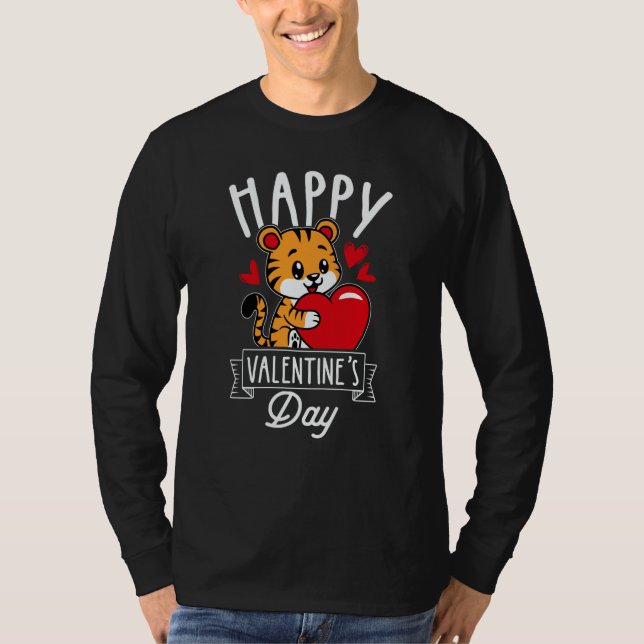 Camiseta Happy Valentine's Day Roses Date Night Flowers Lov (Frente)