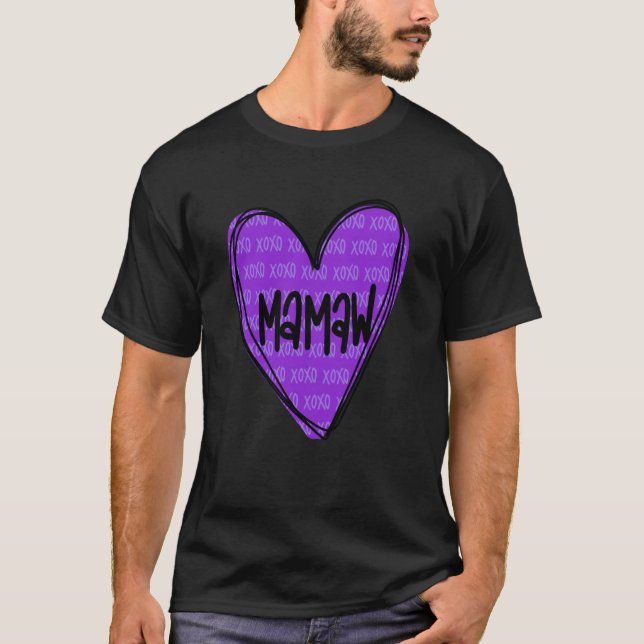 Camiseta Happy Valentines Day Shirt For Mamaw (Frente)