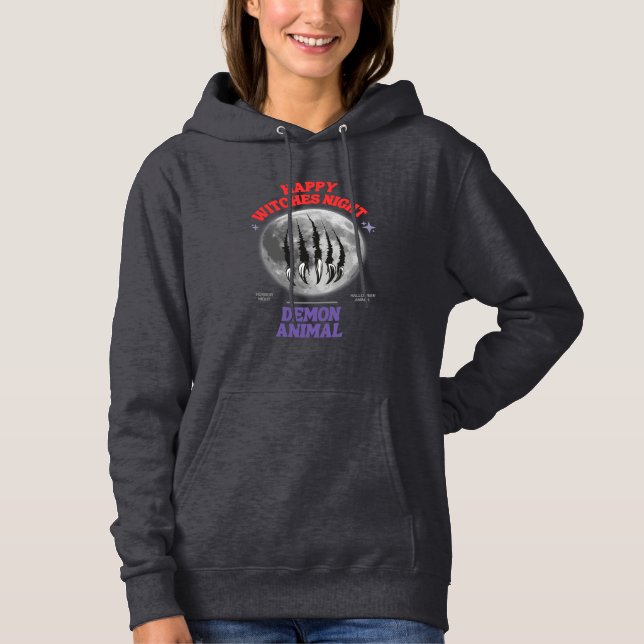 Camiseta happy witches night demon animal (Frente)