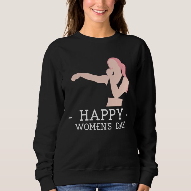 Camiseta Happy Women s Day 2023 Boxing Embrace Equity Fit S (Frente)