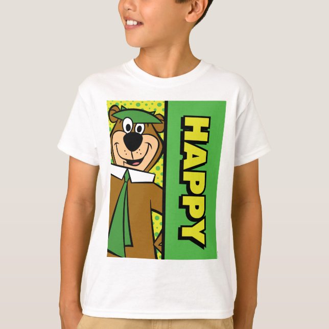 Camiseta Happy Yogi Bear (Frente)