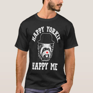 Camiseta Happy Yorkie Happy Me Yorkshire Terrier Dog Breed