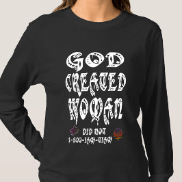 Camiseta HappyWorkT DEUS CRIOU MULHERES QUE NÃO
