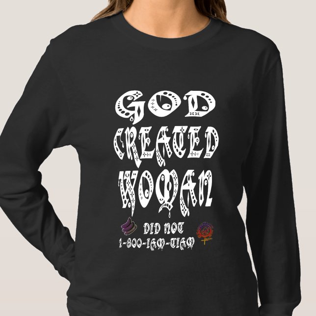 Camiseta HappyWorkT DEUS CRIOU MULHERES QUE NÃO (Criador carregado)