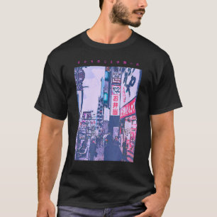 Camiseta Harajuku Tokyo Streetwear Tendência Estética