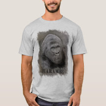 Harambe (Desenho Gráfico) - Tamanho Grande da Imag