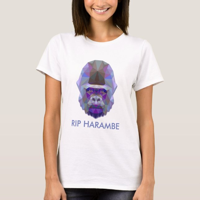 Camiseta harambe do rasgo (Frente)
