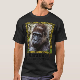 Camiseta Harambe Memorial Amo-Te A Descansar Em Paz