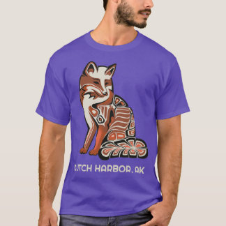 Camiseta Harbor holandês Alaska Tribal Americana Nativa Fox