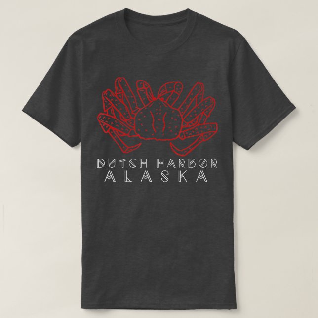 Camiseta Harbour Dutch Alaska Crab Alaskan Red King Crab Le (Frente do Design)