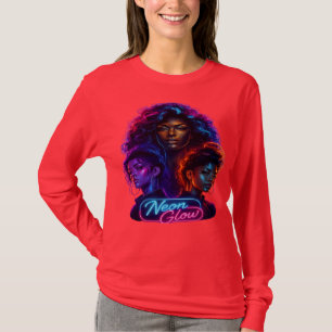Camiseta Hardball Syndicate Women Cyber Neon Glow Manga Lon