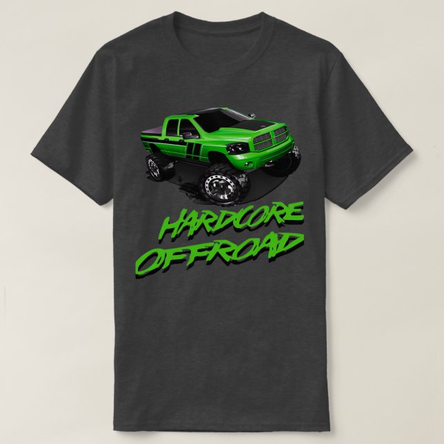 Camiseta Hardcord Off Road Monster Truck Race 2 (Frente do Design)