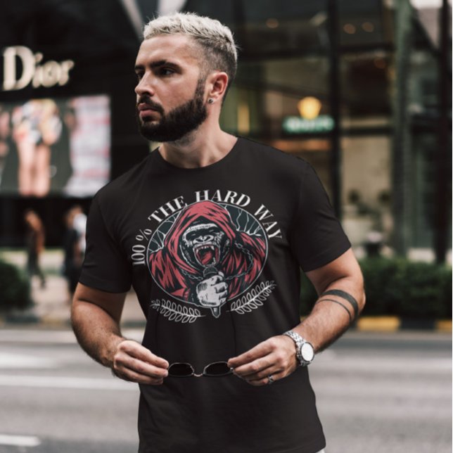 Camiseta Hardcore Music Gorilla (Criador carregado)