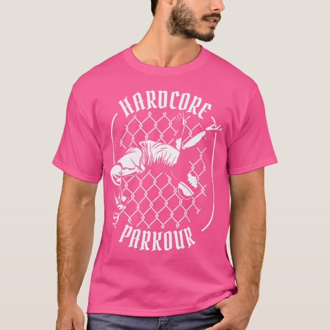 Camiseta Hardcore Parkour Training Wall Run Traceur Jumper  (Frente)