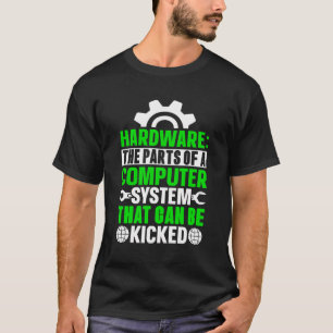 Camiseta Hardware As Peças De Um Sistema De Computador Que
