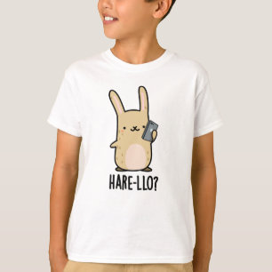 Camiseta Hare Llo Lá Coelho Engraçado Pun