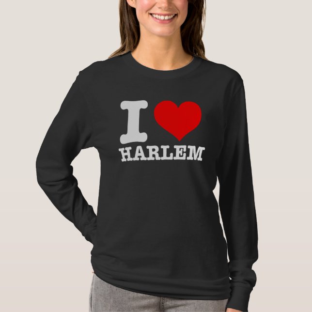 Camiseta Harlem - Eu Amo Harlem - I Heart Harlem (Frente)