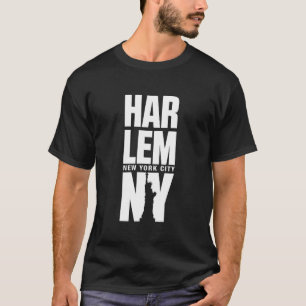 Camiseta Harlem Harlem Nova Iorque Skyline Short Sleev