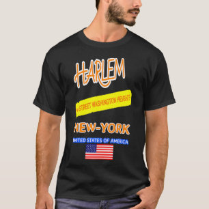 Camiseta HARLEM Nova Iorque 96ª RUA WASHINGTON HEIGHTS