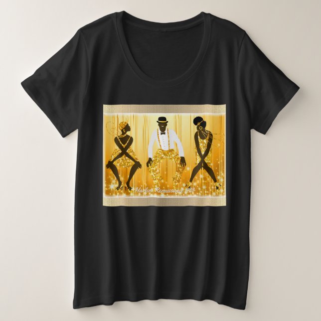 Camiseta Harlem Renaissance 1920, Charleston: (Frente do Design)