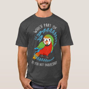 Camiseta Harlequin Macaw Parrot Aaaa