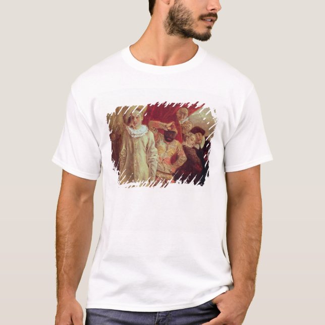 Camiseta Harlequin, Pierrot e Scapin, atores de COM (Frente)