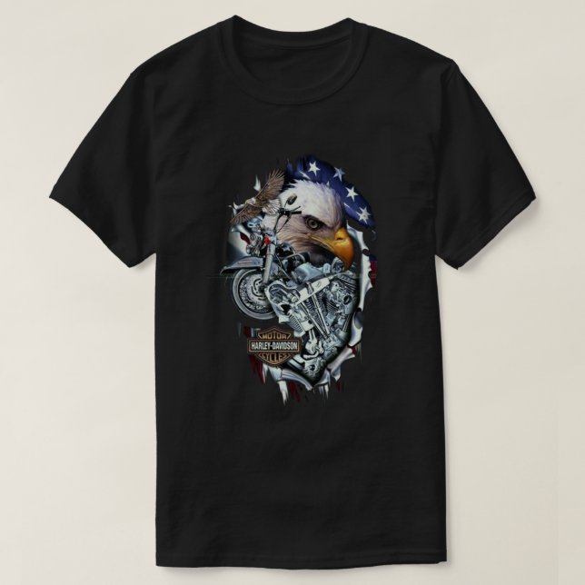 Camiseta Harley davidson americano (Frente do Design)