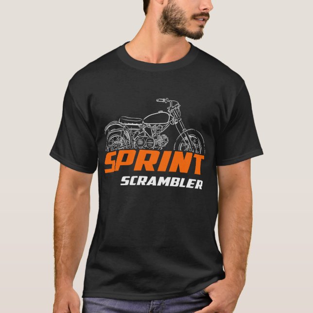 Camiseta Harley-Davidson Sprint CRS Scrambler 1965-1968 (Frente)