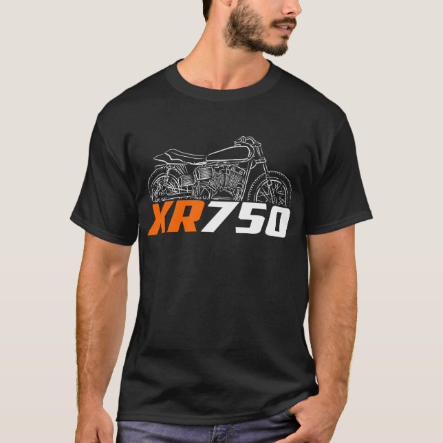 Camiseta Harley-Davidson XR750 1970-1975 (Frente)