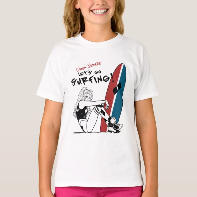 Camiseta Harley Quinn - Surfe em Vamos (Frente)