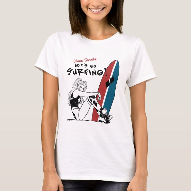 Camiseta Harley Quinn - Surfe em Vamos (Frente)