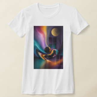 Camiseta Harmonia Celestial | Paisagem de Sonhos Abstratos