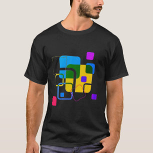 Camiseta Harmonia cromática: Design de forma multicoloração