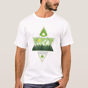 Camiseta Harmonia da Natureza Geométrica