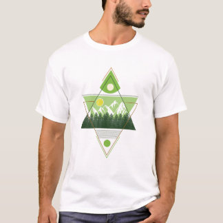 Camiseta Harmonia da Natureza Geométrica