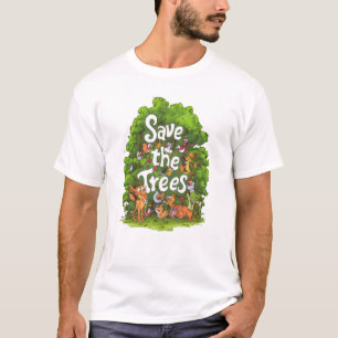 Camiseta Harmonia da Natureza: Salvar as Árvores