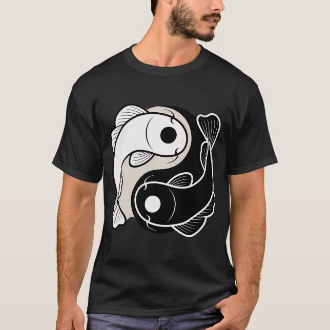 Camiseta Harmonia de Koi Yin Yang (Frente)