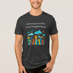 Camiseta "Harmonia em cores: vizinhança Excelente" social