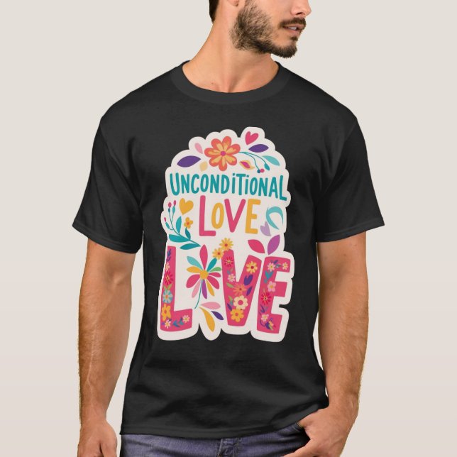Camiseta Harmonia Floral Colorida - Amor Incondici (Frente)