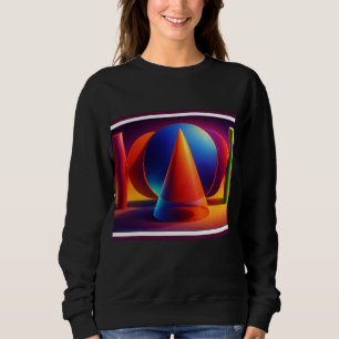 Camiseta Harmonia Geométrica em Cores Vibrantes