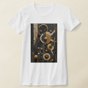 Camiseta Harmonia Geométrica em Mosaico Micro 3D
