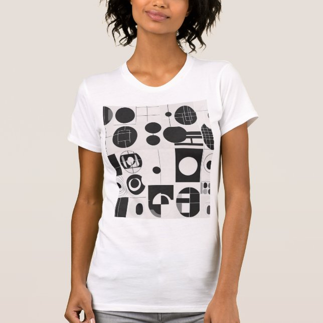 Camiseta Harmonia Geométrica Minimalista (Frente)