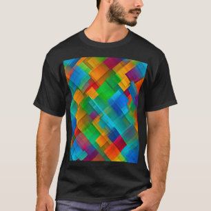 Camiseta Harmonia Geométrica Vibrante