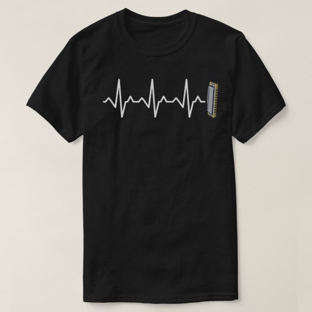 Camiseta Harmonica Heartbeat  (Frente do Design)