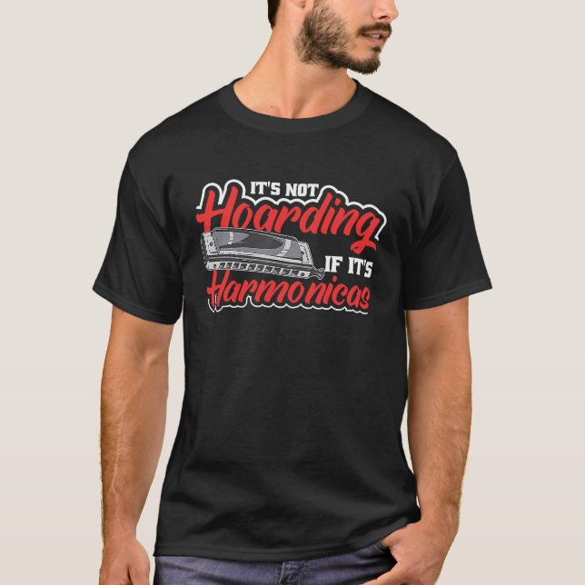 Camiseta Harmonica Player & Mouth Harp Designs For Harmonic (Frente)