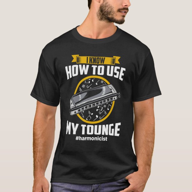 Camiseta Harmonica Playing For Harmonica Player Harmonica T (Frente)