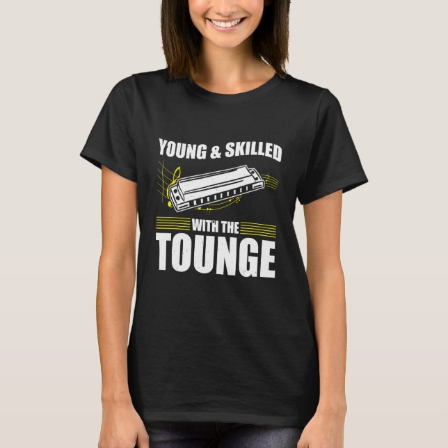 Camiseta Harmonica Playing For Harmonica Player Harmonica T (Frente)