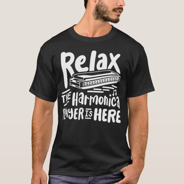 Camiseta Harmônica Tocador de Harmônica (Frente)