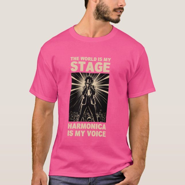Camiseta Harmonicas Para Iniciantes Tocador de Gaita Harmôn (Frente)